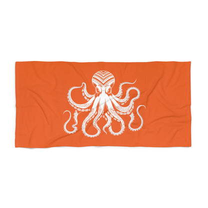 Tribal Waves Beach Towel - OCTOPUS