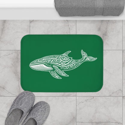 Tribal Bath Mat. Ocean Energy, Tribal Style