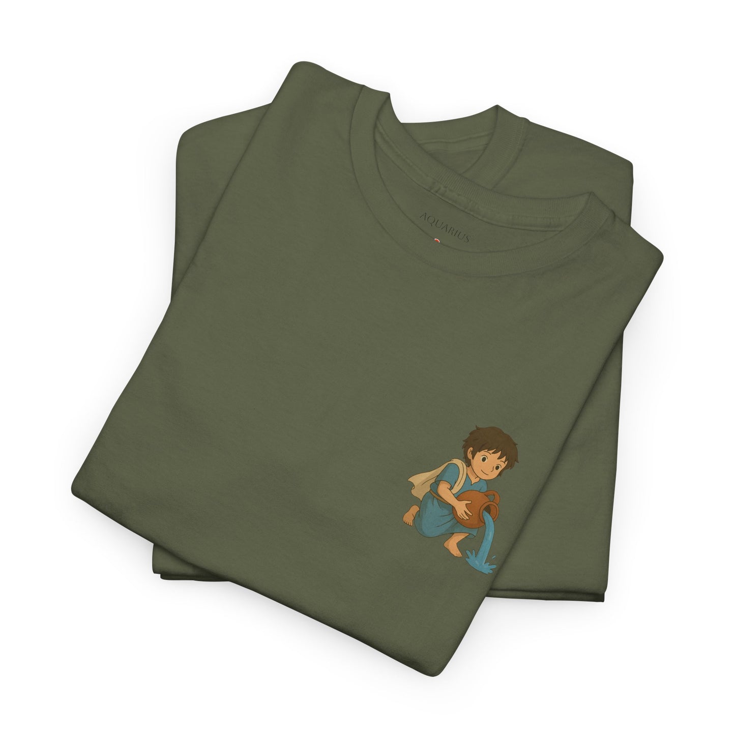 AQUARIUS - Dreamy Zodiac T-Shirts – The Magic of the Stars in Ghibli Style