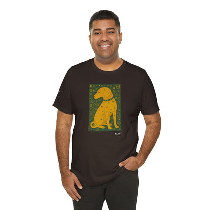 DOGART Unisex Jersey Dog T-Shirt - KLIMT - Iconic Painting Reimagined with Dogs