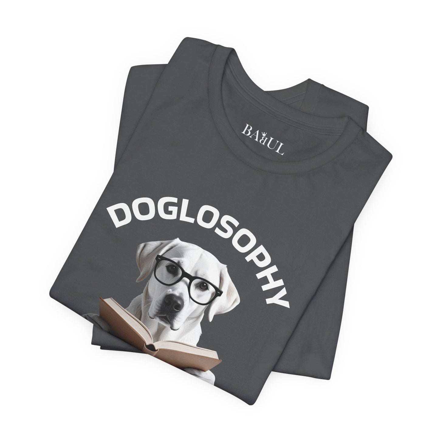 Doglosophy Unisex Jersey Short Sleeve Tee –  "Dogs don't have all the answers" Design