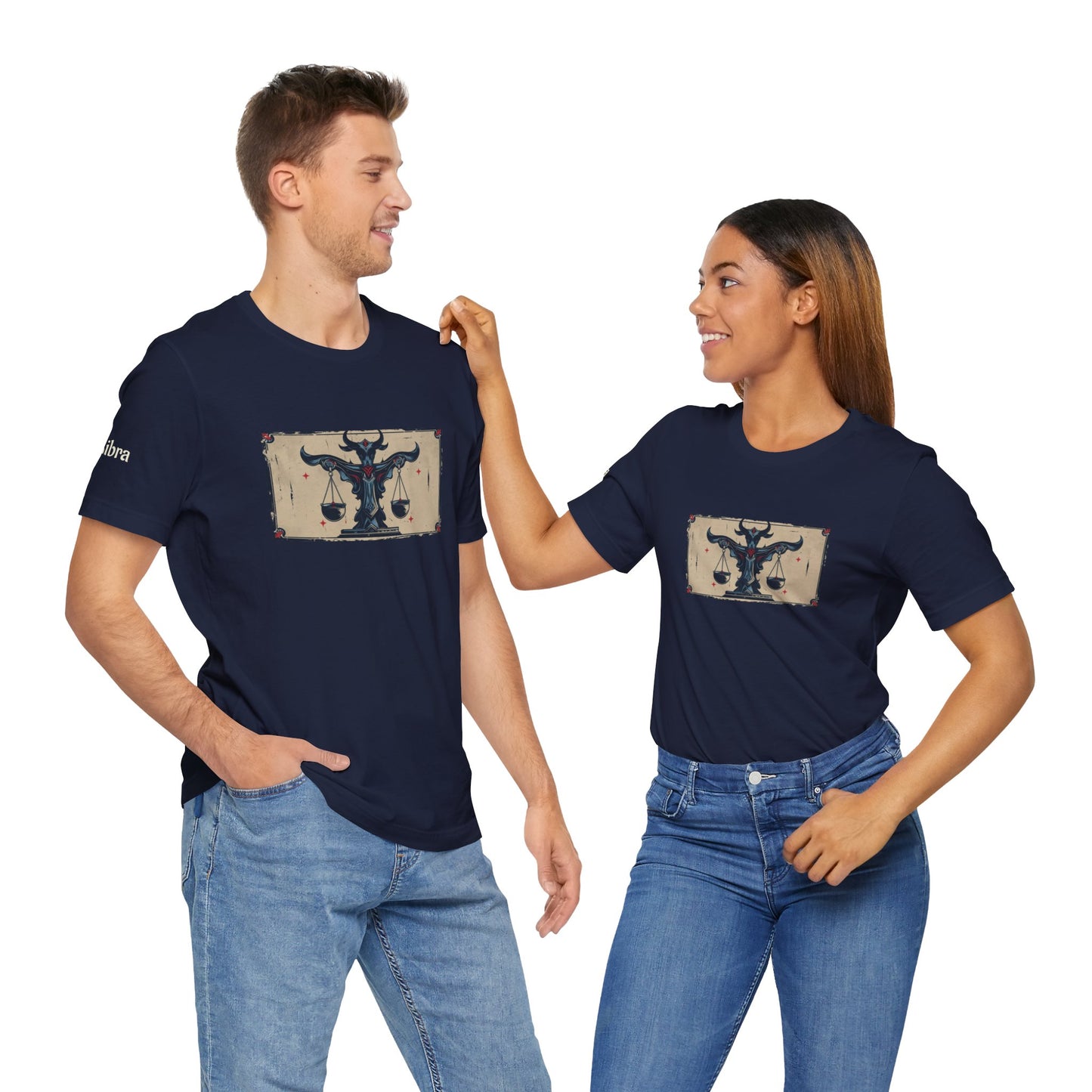 Libra - Gothic Zodiac T-Shirt. Zodiac in the Shadows
