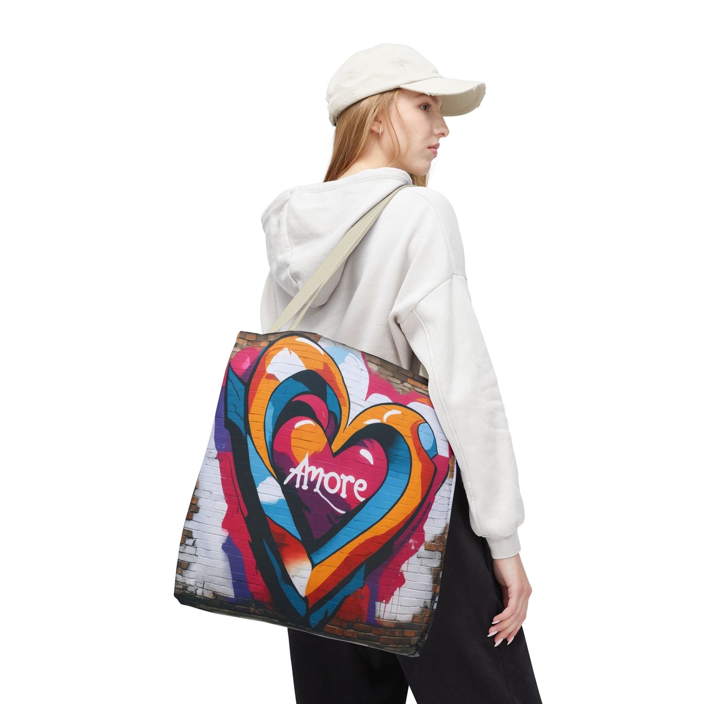 Artistic Surge - Eco-Friendly Canvas Tote Bag - HEART