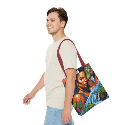 Artistic Surge - Eco-Friendly Canvas Tote Bag - WOMAN WITH WATER