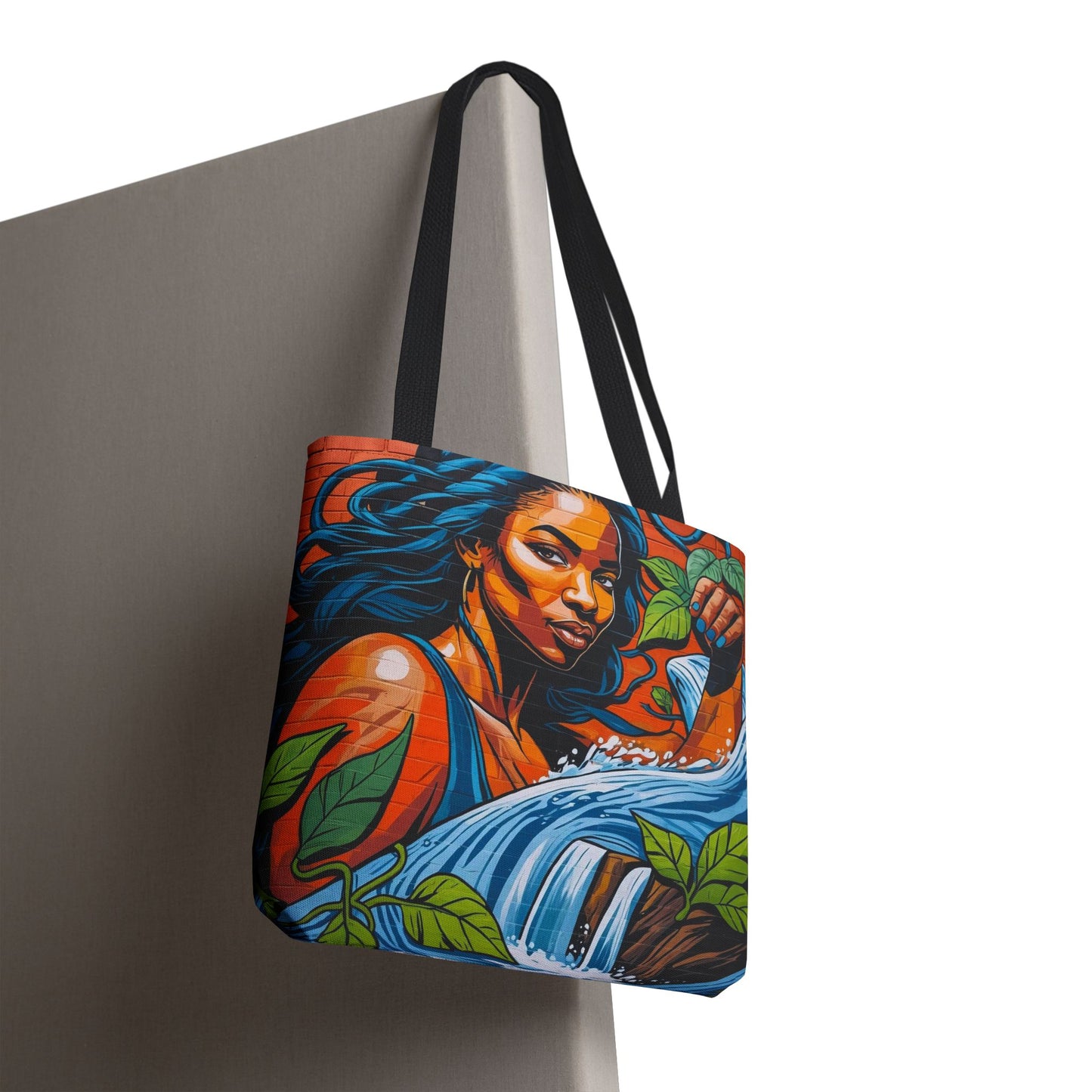 Artistic Surge - Eco-Friendly Canvas Tote Bag - WOMAN WITH WATER