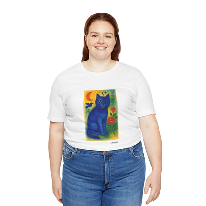 CATART Unisex Jersey Cat T-Shirt - MARC CHAGALL - Iconic Painting Reimagined with Cats