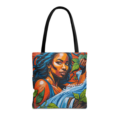 Artistic Surge - Eco-Friendly Canvas Tote Bag - WOMAN WITH WATER