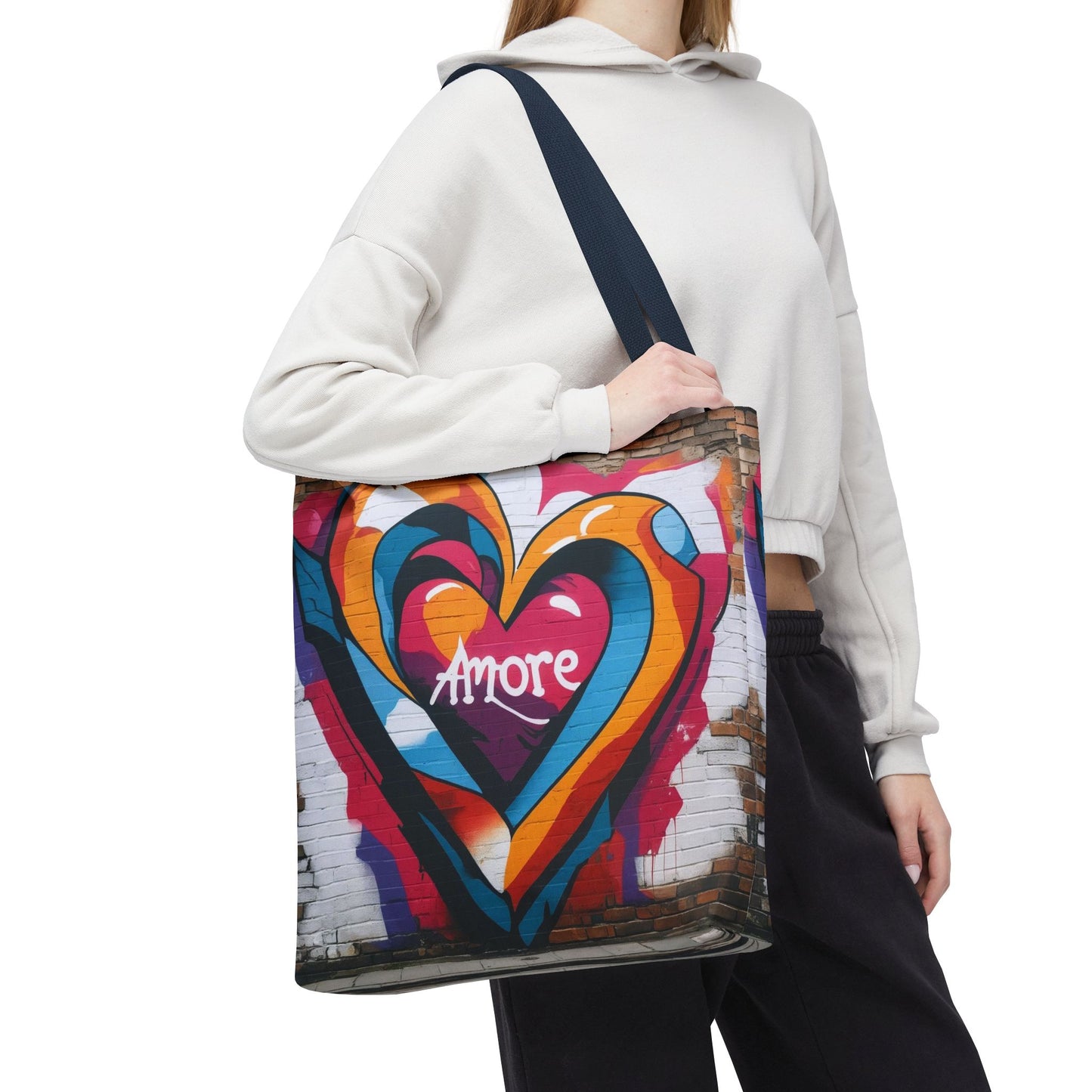 Artistic Surge - Eco-Friendly Canvas Tote Bag - HEART