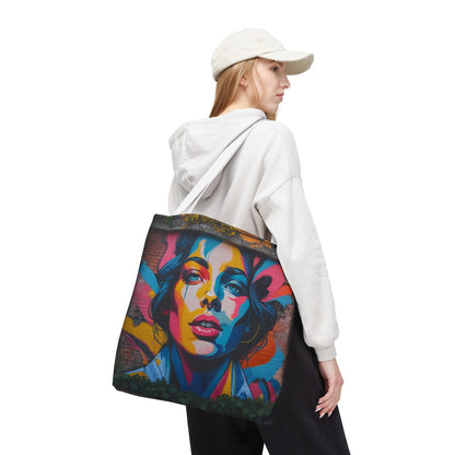 Artistic Surge - Eco-Friendly Canvas Tote Bag - WOMAN'S FACE