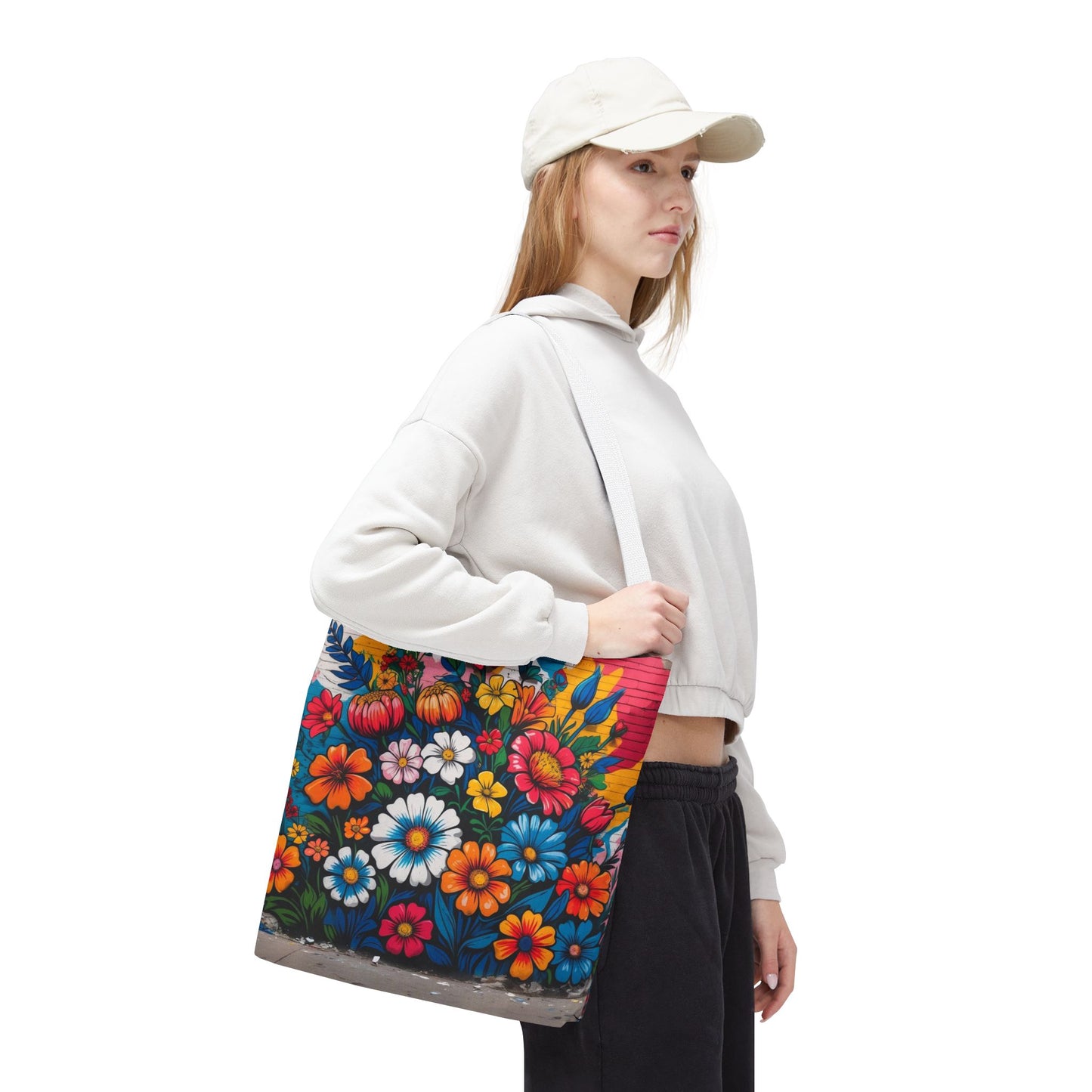 Artistic Surge - Eco-Friendly Canvas Tote Bag - FLOWERS