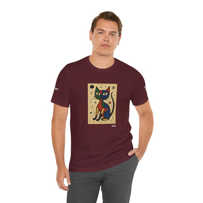CATART Unisex Jersey Cat T-Shirt - MIRO - Iconic Painting Reimagined with Cats