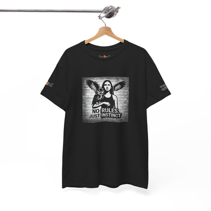 Rebel Graphic Tee - Unisex Heavy Cotton T-Shirt for the Wild at Heart. Rebel Tees, Born to Be Worn - NO RULES, JUST INSTINCT