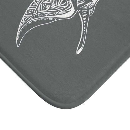 Tribal Bath Mat. Ocean Energy, Tribal Style