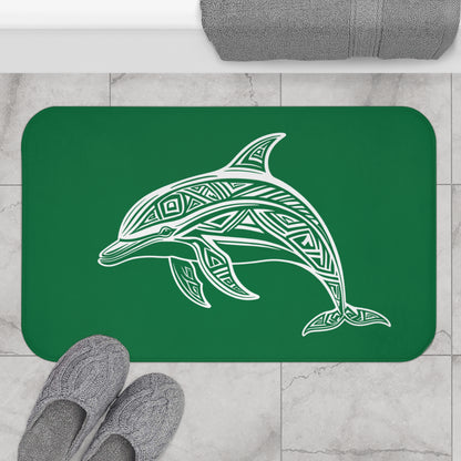 Tribal Bath Mat. Ocean Energy, Tribal Style