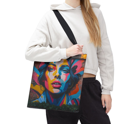 Artistic Surge - Eco-Friendly Canvas Tote Bag - WOMAN'S FACE