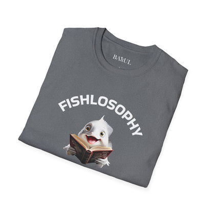 Fishlosophy Unisex T-Shirt - Ocean Vibes and Life's Questions Design - PEARLS OF WISDOM FROM THE FISH WORLD
