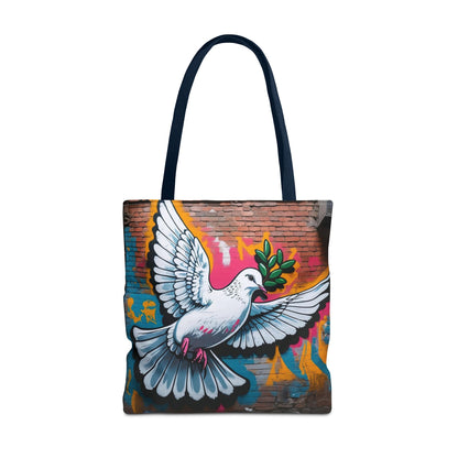 Artistic Surge - Eco-Friendly Canvas Tote Bag - PEACE