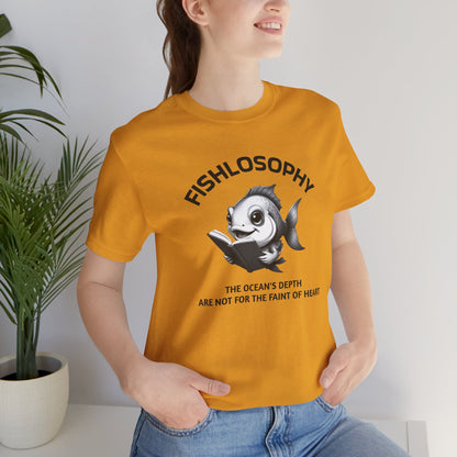 Fishlosophy Unisex Jersey Short Sleeve Tee –  The Ocean' depth is not for the faint of heart