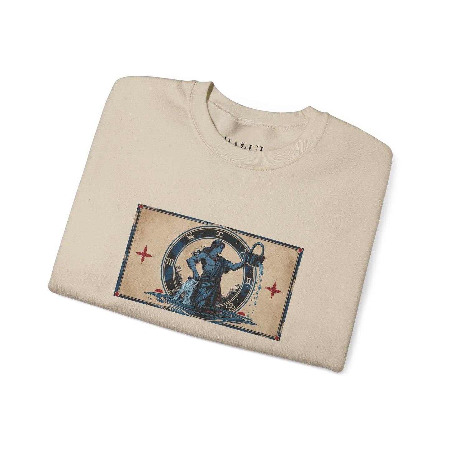 Aquarius - Gothic Zodiac Blue Sweatshirt