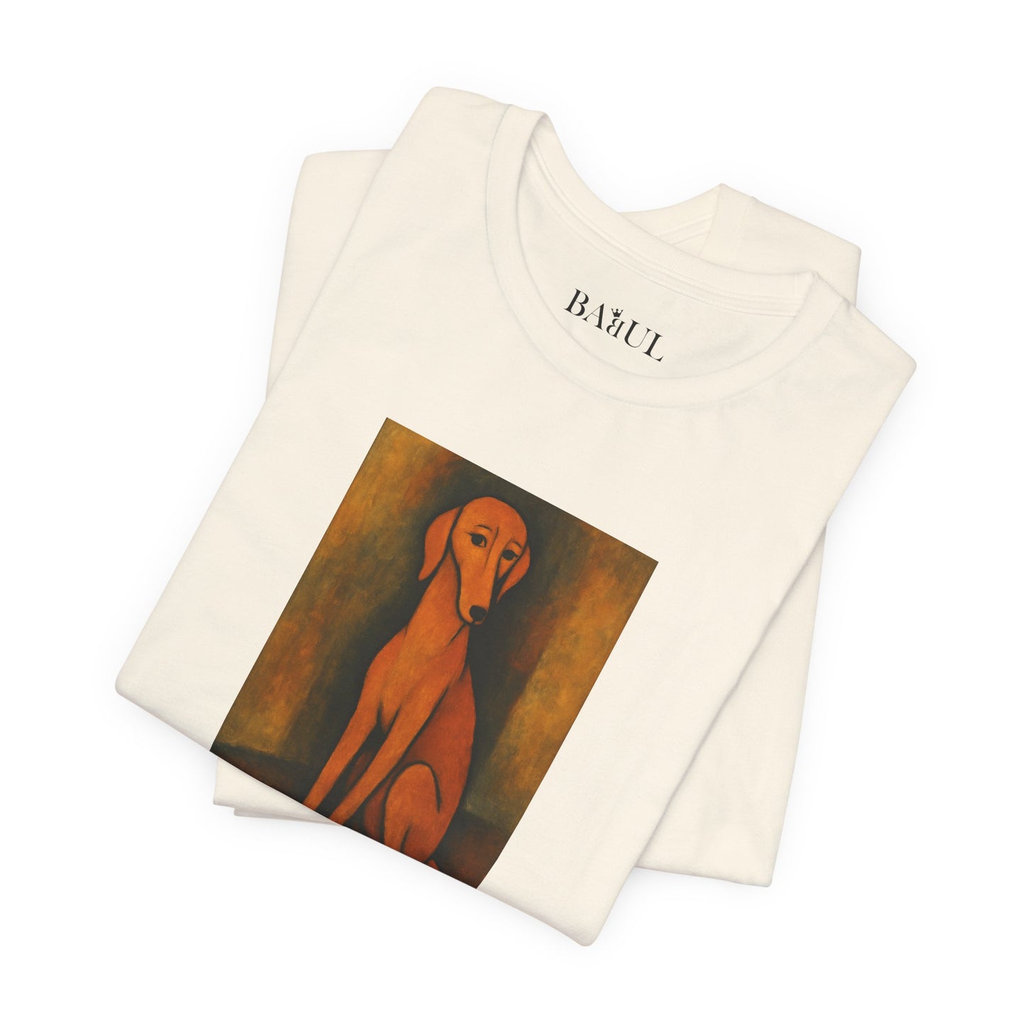DOGART Unisex Jersey DOG T-Shirt - MODIGLIANI - Iconic Painting Reimagined with Dogs