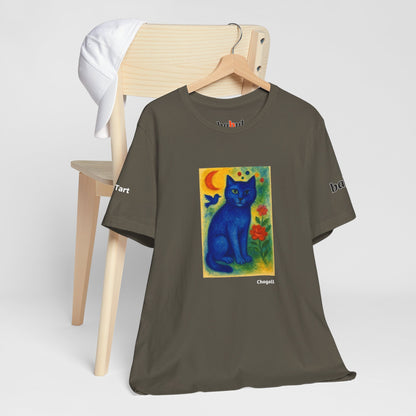 CATART Unisex Jersey Cat T-Shirt - MARC CHAGALL - Iconic Painting Reimagined with Cats