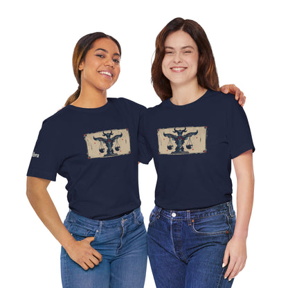 Libra - Gothic Zodiac T-Shirt. Zodiac in the Shadows