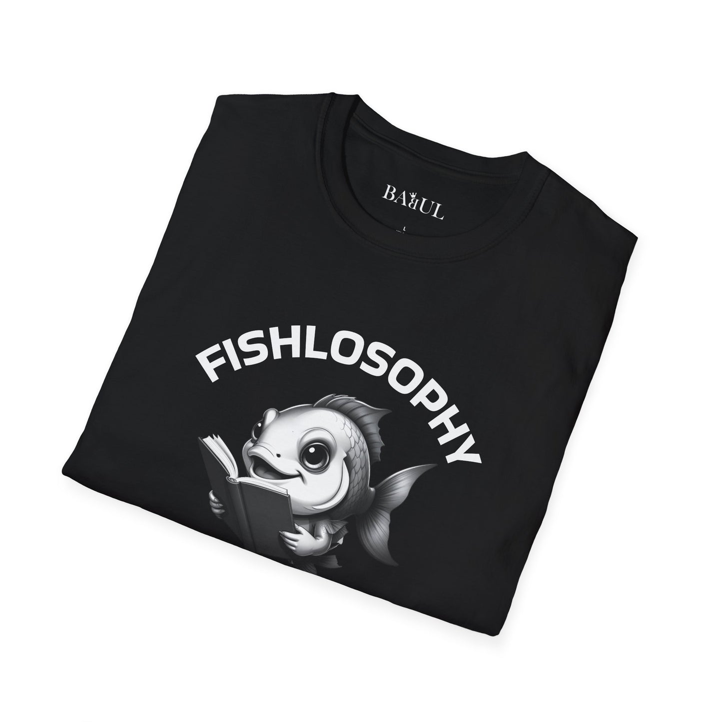 Fishlosophy Unisex T-Shirt - Ocean Vibes and Life's Questions Design - A Smart Fish Knows That Not Everything Is As It Seems
