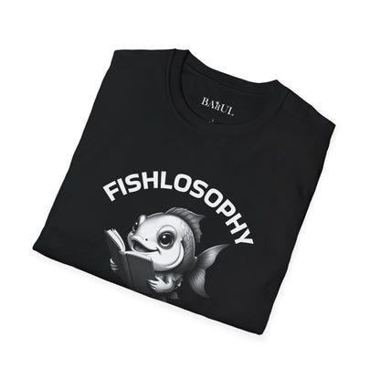 Fishlosophy Unisex T-Shirt - Ocean Vibes and Life's Questions Design - A Smart Fish Knows That Not Everything Is As It Seems
