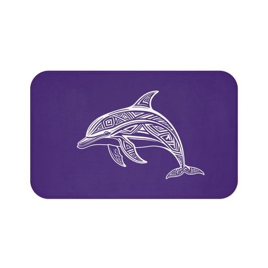 Tribal Bath Mat. Ocean Energy, Tribal Style