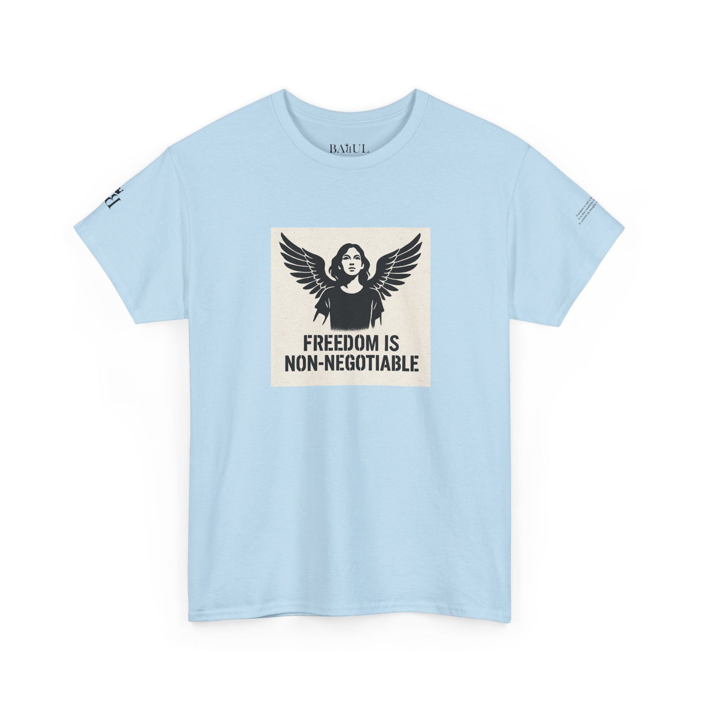 Rebel Graphic Tee - Unisex Heavy Cotton T-Shirt for the Wild at Heart. Rebel Tees, Born to Be Worn - FREEDOM IS NON-NEGOTIABLE