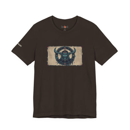 Capricorn - Gothic Zodiac T-Shirt. Zodiac in the Shadows