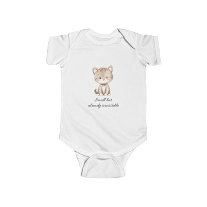 Adorable Baby Bodysuit with Cute Kitten Design