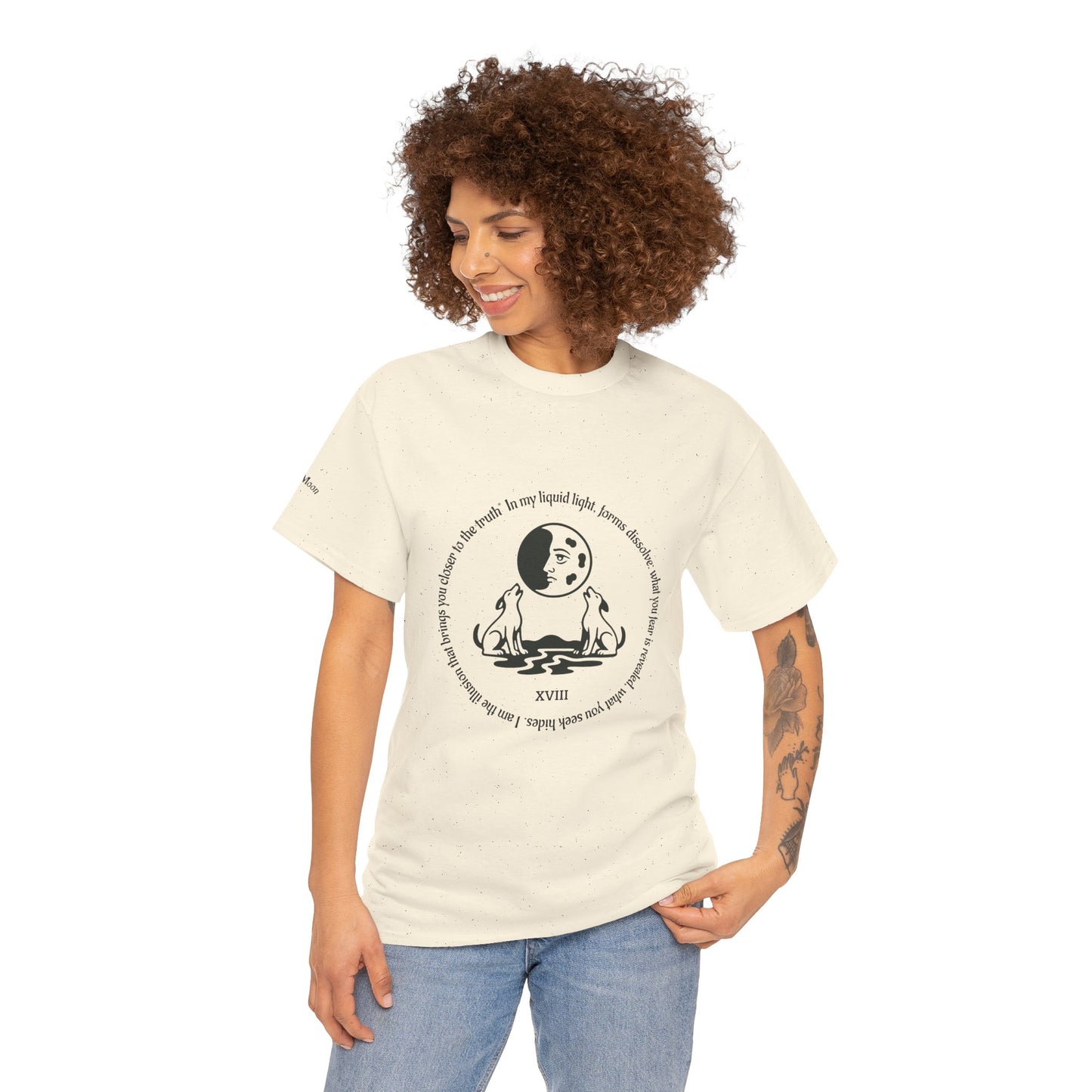 The Moon - ArcanaPop T-Shirt – Where Tarot Magic Meets Pop Art