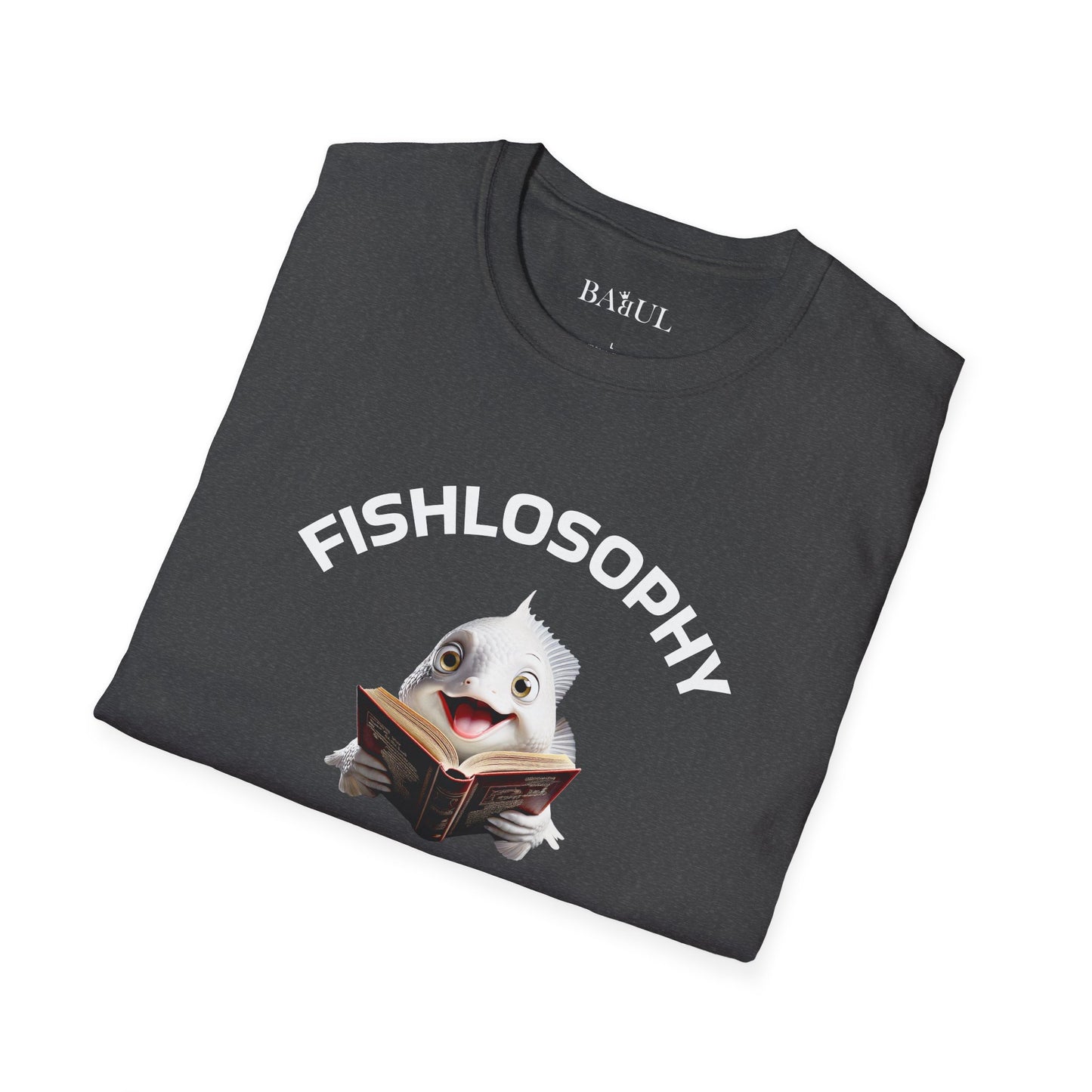 Fishlosophy Unisex T-Shirt - Ocean Vibes and Life's Questions Design - PEARLS OF WISDOM FROM THE FISH WORLD