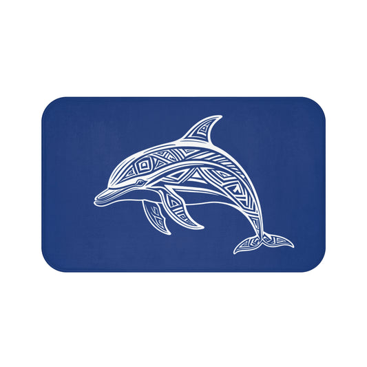 Tribal Bath Mat. Ocean Energy, Tribal Style