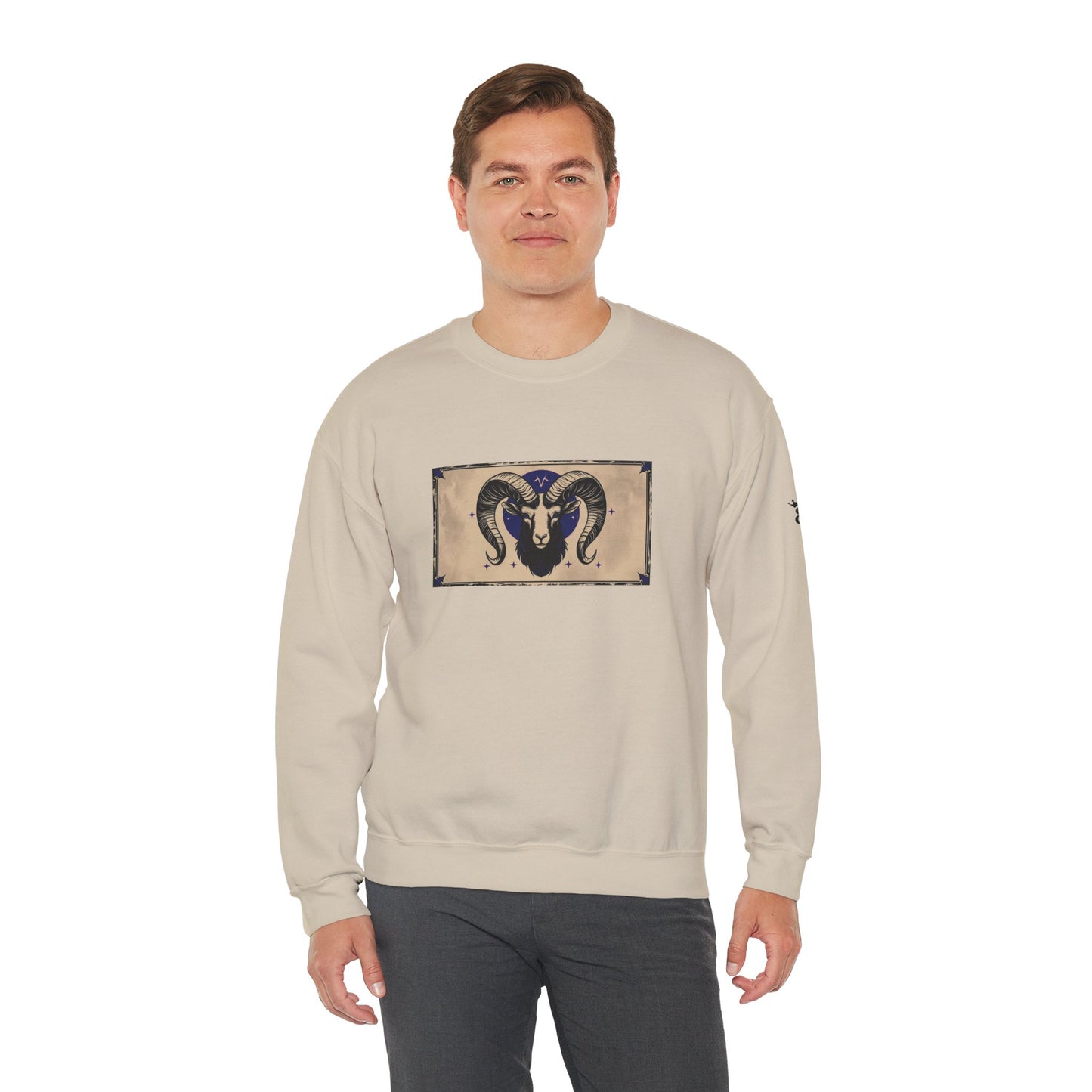 Aries - Gothic Zodiac Blue Sweatshirt