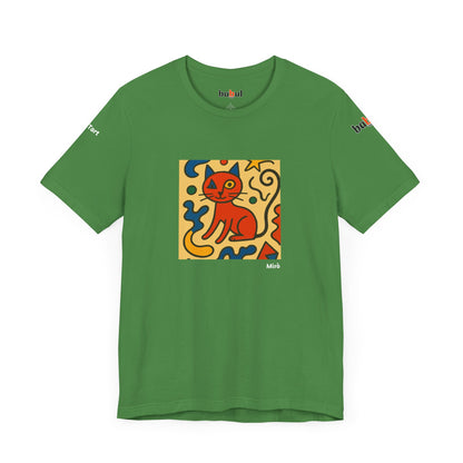 CATART Unisex Jersey Cat T-Shirt - MIRO - Iconic Painting Reimagined with Cats
