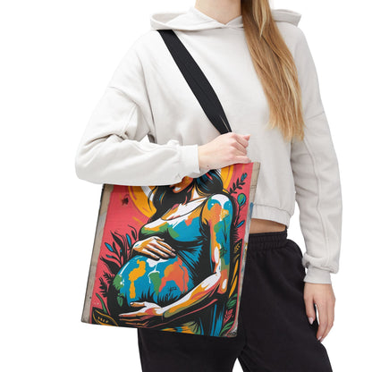 Artistic Surge - Eco-Friendly Canvas Tote Bag - MATERNITY