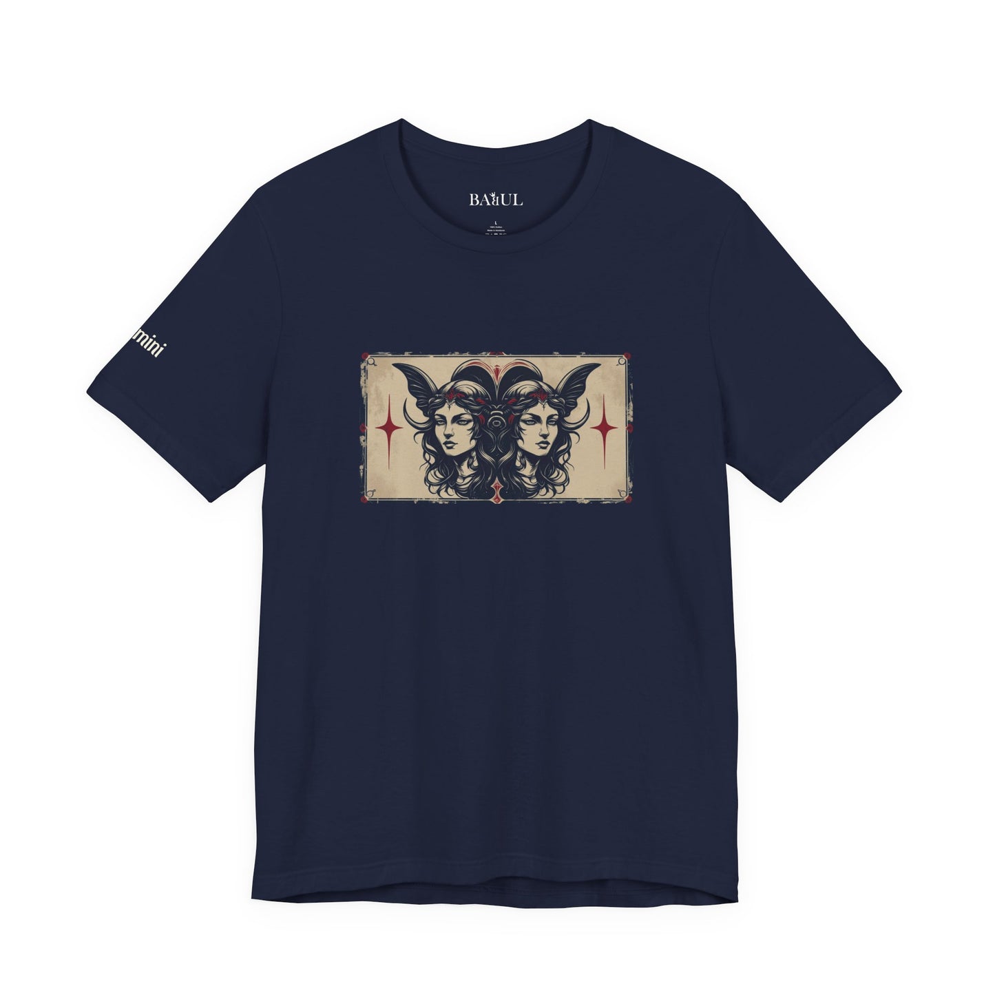 Gemini - Gothic Zodiac T-Shirt. Zodiac in the Shadows