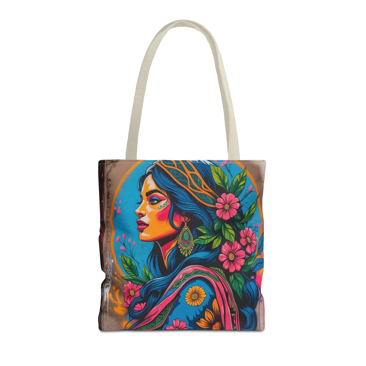 Artistic Surge - Eco-Friendly Canvas Tote Bag - FLOWERING WOMAN