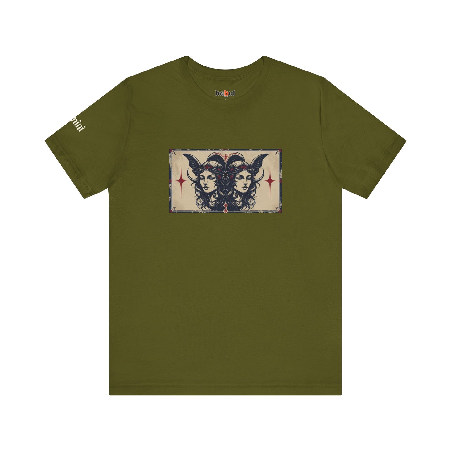 Gemini - Gothic Zodiac T-Shirt. Zodiac in the Shadows