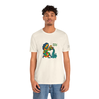 AQUARIUS - T-shirt, The Zodiac in Colors