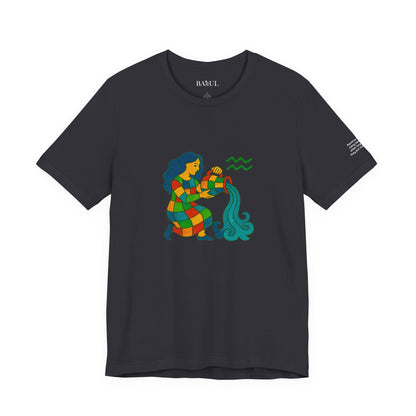 AQUARIUS - T-shirt, The Zodiac in Colors