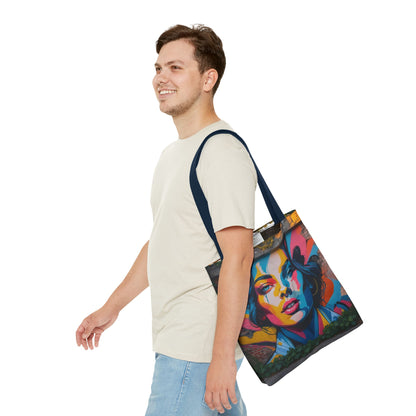 Artistic Surge - Eco-Friendly Canvas Tote Bag - WOMAN'S FACE