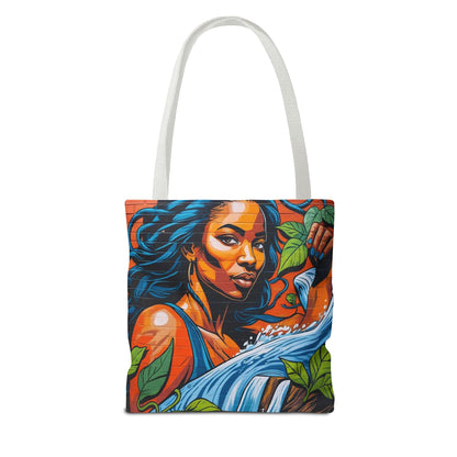 Artistic Surge - Eco-Friendly Canvas Tote Bag - WOMAN WITH WATER