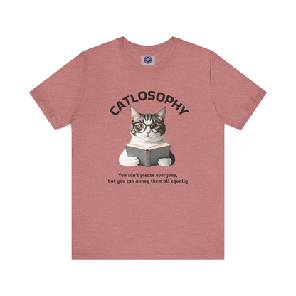 Catlosophy Unisex Jersey Maglietta a maniche corte – Design "Non puoi accontentare tutti"