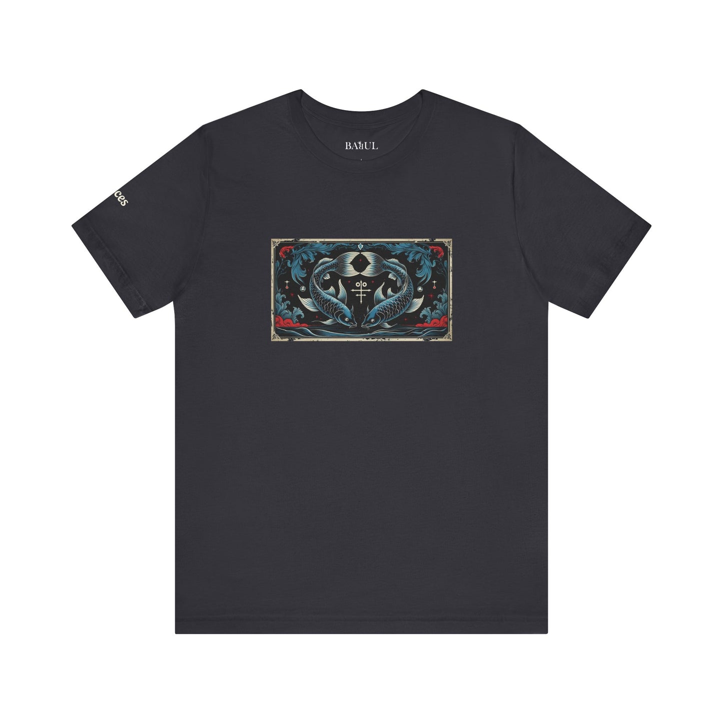 Pisces - Gothic Zodiac T-Shirt. Zodiac in the Shadows