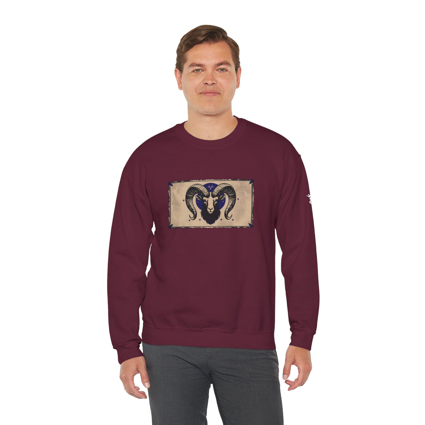 Aries - Gothic Zodiac Blue Sweatshirt