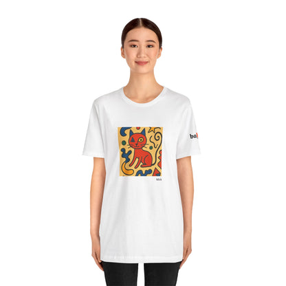 CATART Unisex Jersey Cat T-Shirt - MIRO - Iconic Painting Reimagined with Cats