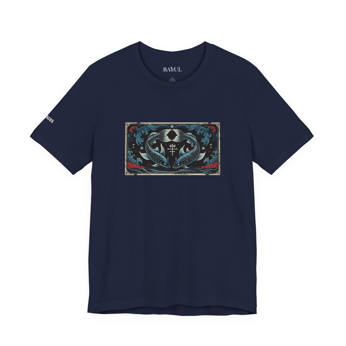 Pisces - Gothic Zodiac T-Shirt. Zodiac in the Shadows